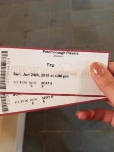Two play tickets 